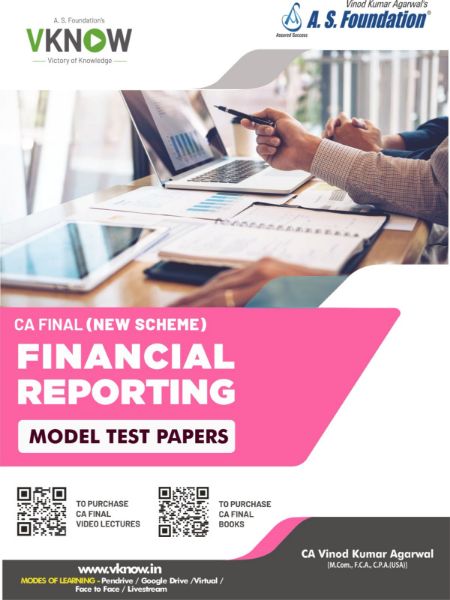 Picture of CA FINAL (NEW SCHEME) FINANCIAL REPORTING MODEL TEST PAPERS