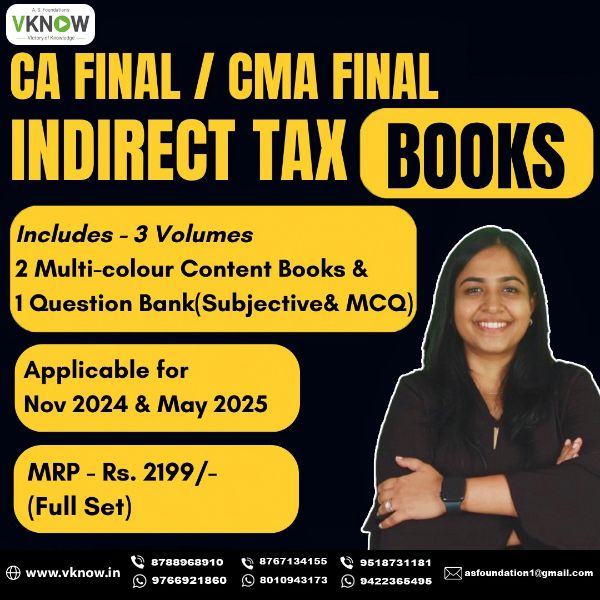 Picture of CA Final/ CMA Final Indirect Tax Books -By CA Arpita Tulsyan