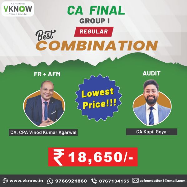 Picture of CA Final Group 1 FR + AFM + Audit Regular Combo 
