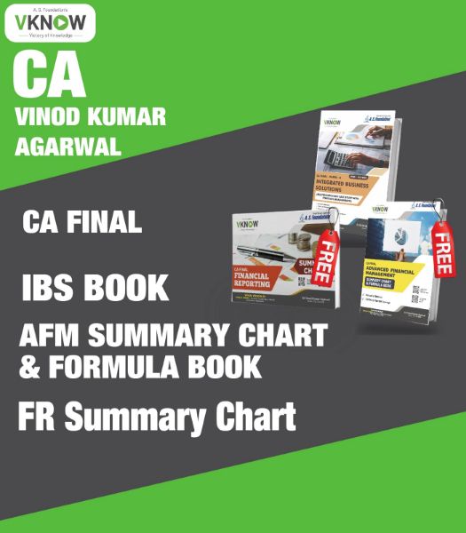 Picture of CA Final IBS Paper 6 + AFM Summary Chart + FR Summary Chart ( New Scheme ) by CA Vinod Kumar Agarwal Sir