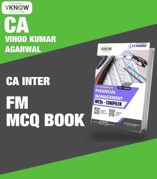 Picture of CA Inter FM MCQ Book ( New Scheme ) by CA Vinod Kumar Agarwal Sir 