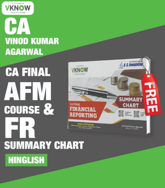 Picture of CA Final AFM Regular Lectures & FR Summary Chart - Hinglish by CA Vinod Kumar Agarwal