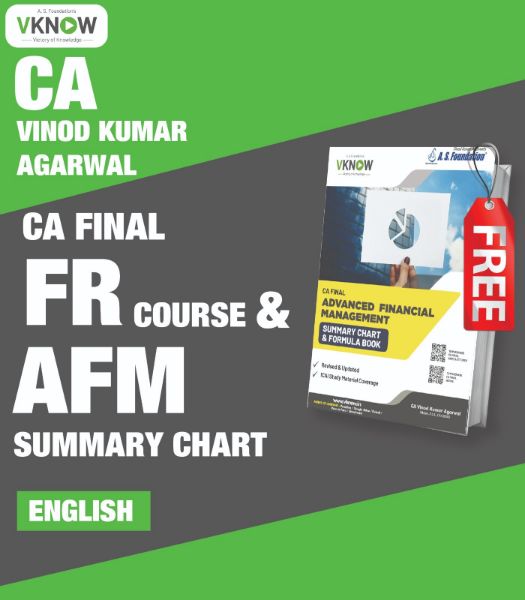 Picture of CA Final Financial Reporting (FR) Regular Lectures & AFM Summary Chart (English) by CA Vinod Kumar Agarwal 