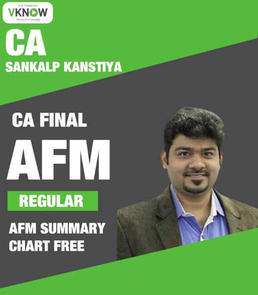 Picture of CA Final Advanced Financial Management (AFM) Regular Classes By CA Aaditya Jain (With 100% Coverage) & Get AFM Summary Chart Free