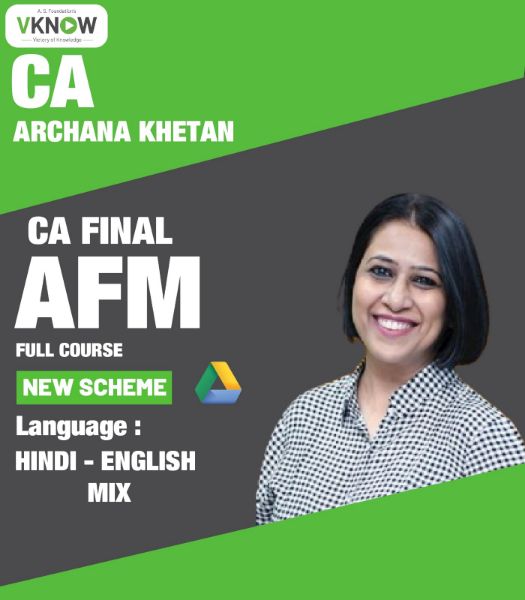 Picture of CA Final AFM - New Course by CA Archana Khetan