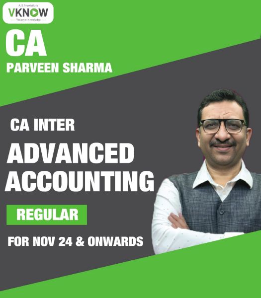 Picture of CA Inter-Advanced Accounting-FASTRACK Batch (For Sep 24 & onwards) By CA Parveen Sharma