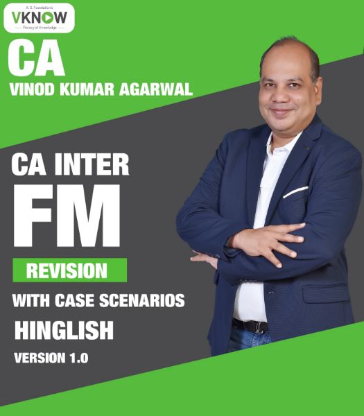 Picture of CA Intermediate Financial Management Revision with CASE SCENARIOS Hinglish Version 1.0