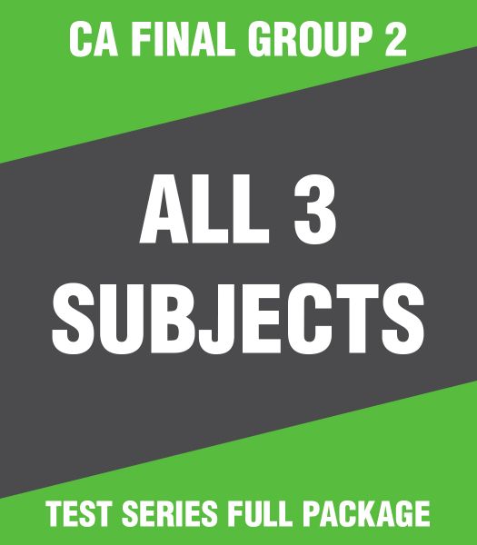 Picture of CA Final Group 2 - All 3 subjects Test Series Full Package