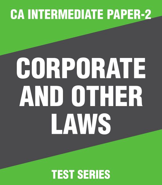 Picture of CA Intermediate Paper-2  : Corporate and Other Laws Test Series