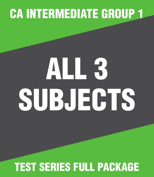 Picture of CA Intermediate Group 1 - All 3 subjects Test Series Full Package