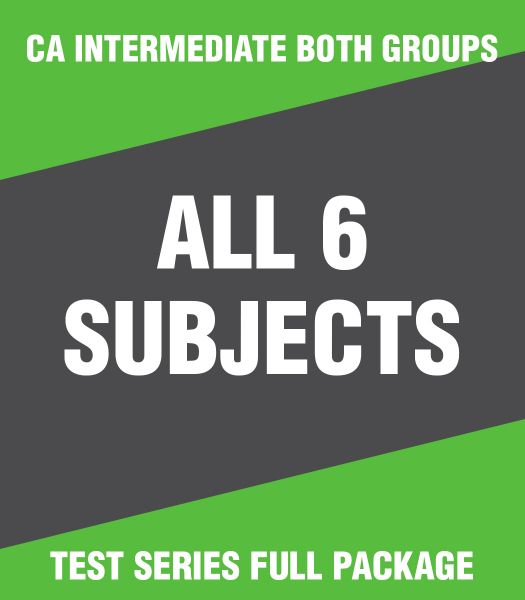 Picture of CA Intermediate Both Groups - All 6 Subjects Test Series Full Package